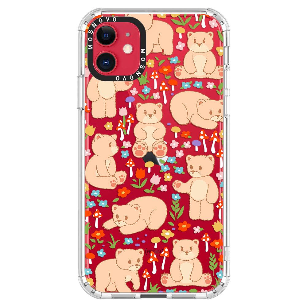 Cute Bear Phone Case - iPhone 11 Case - MOSNOVO
