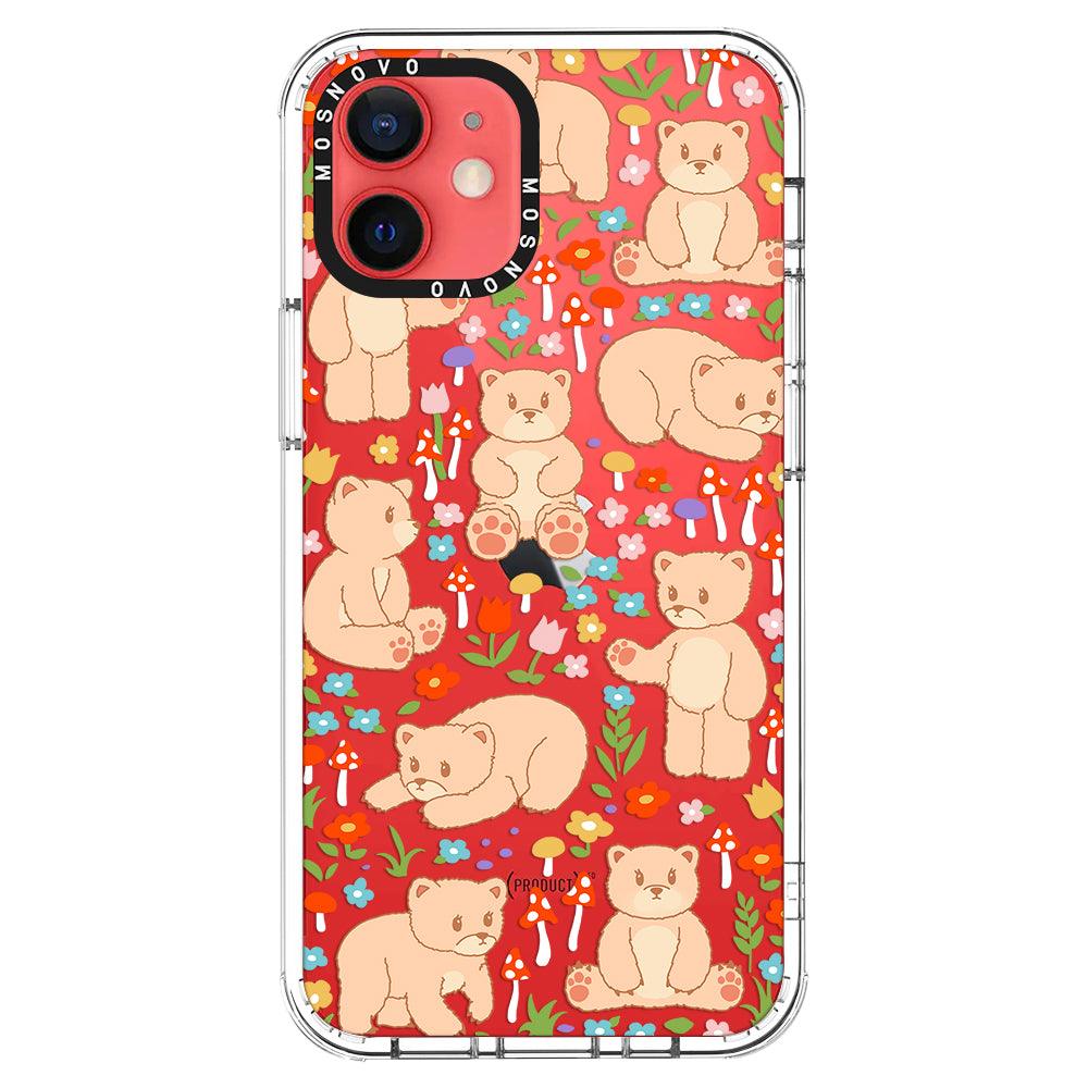 Cute Bear Phone Case - iPhone 12 Mini Case - MOSNOVO