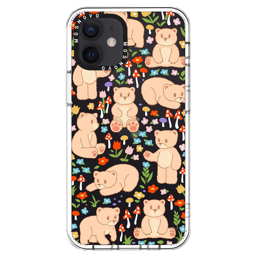 Cute Bear Phone Case - iPhone 12 Mini Case - MOSNOVO