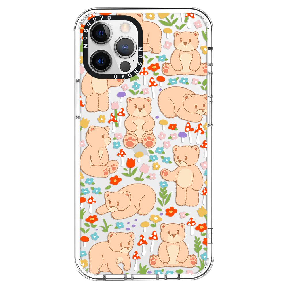Cute Bear Phone Case - iPhone 12 Pro Max Case - MOSNOVO