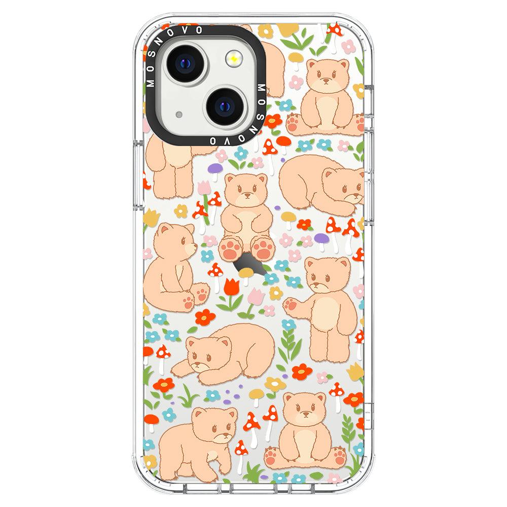 Cute Bear Phone Case - iPhone 13 Mini Case - MOSNOVO