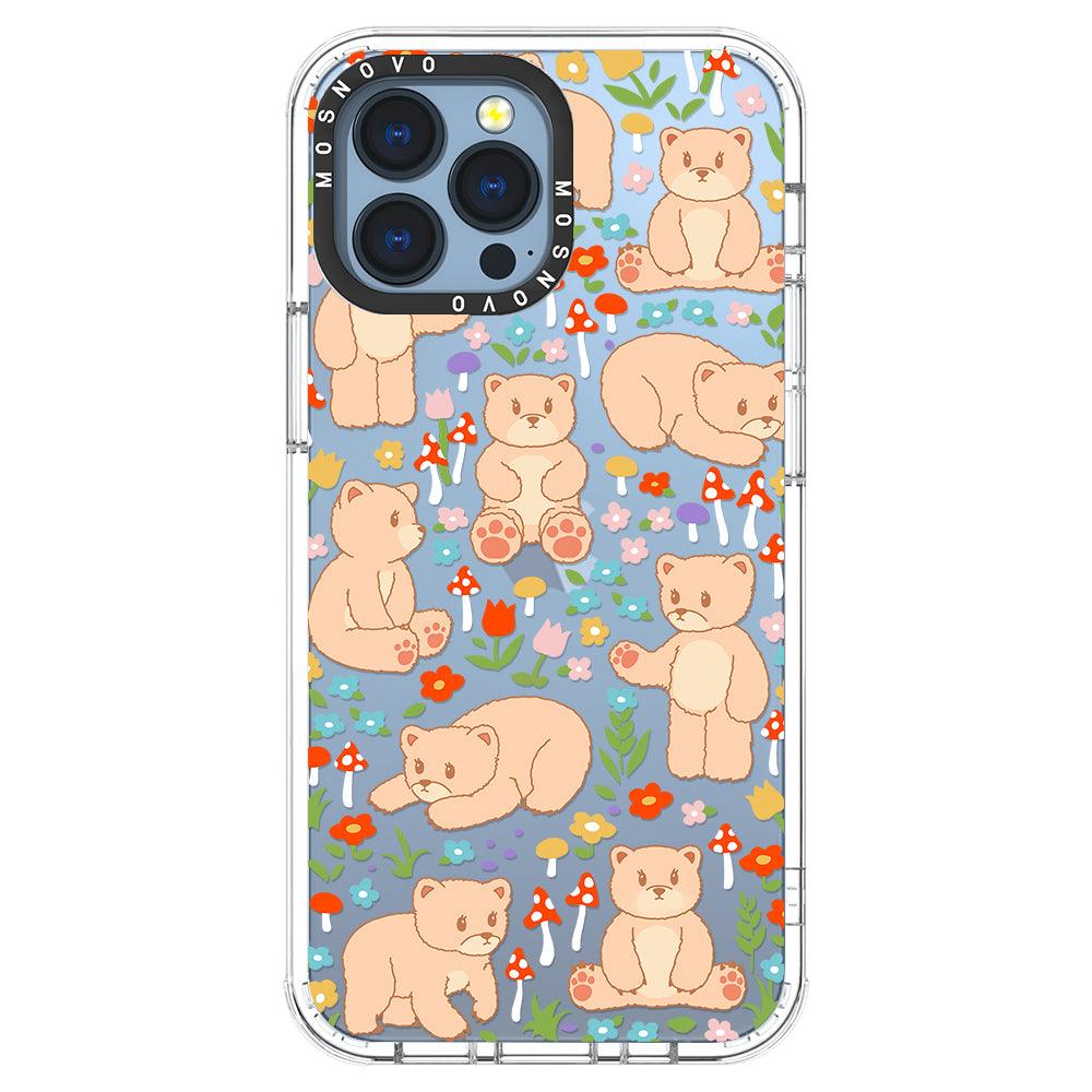 Cute Bear Phone Case - iPhone 13 Pro Max Case - MOSNOVO
