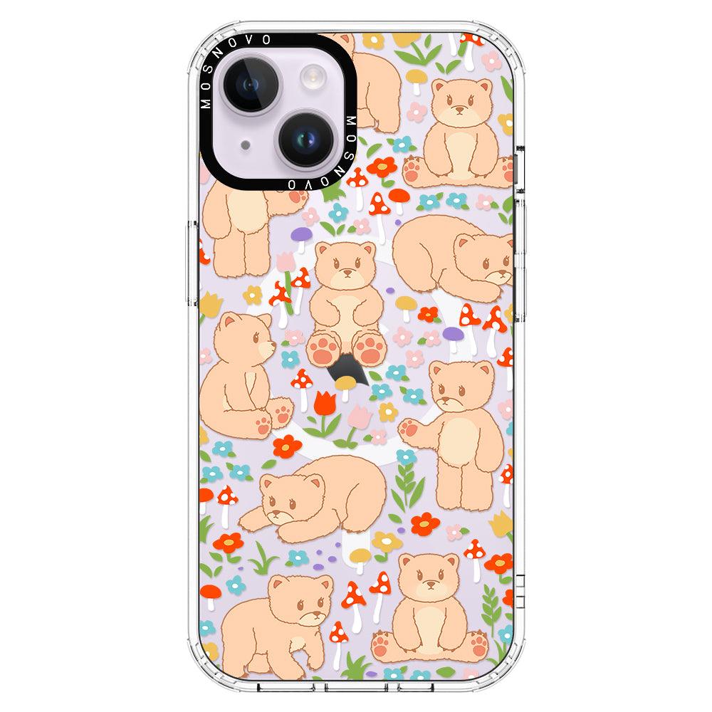 Cute Bear Phone Case - iPhone 14 Case - MOSNOVO