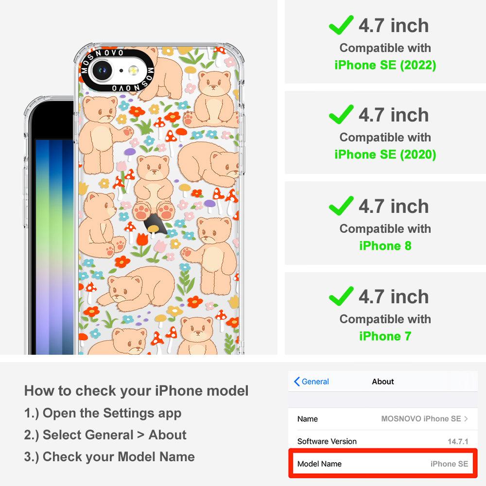 Cute Bear Phone Case - iPhone 7 Case - MOSNOVO