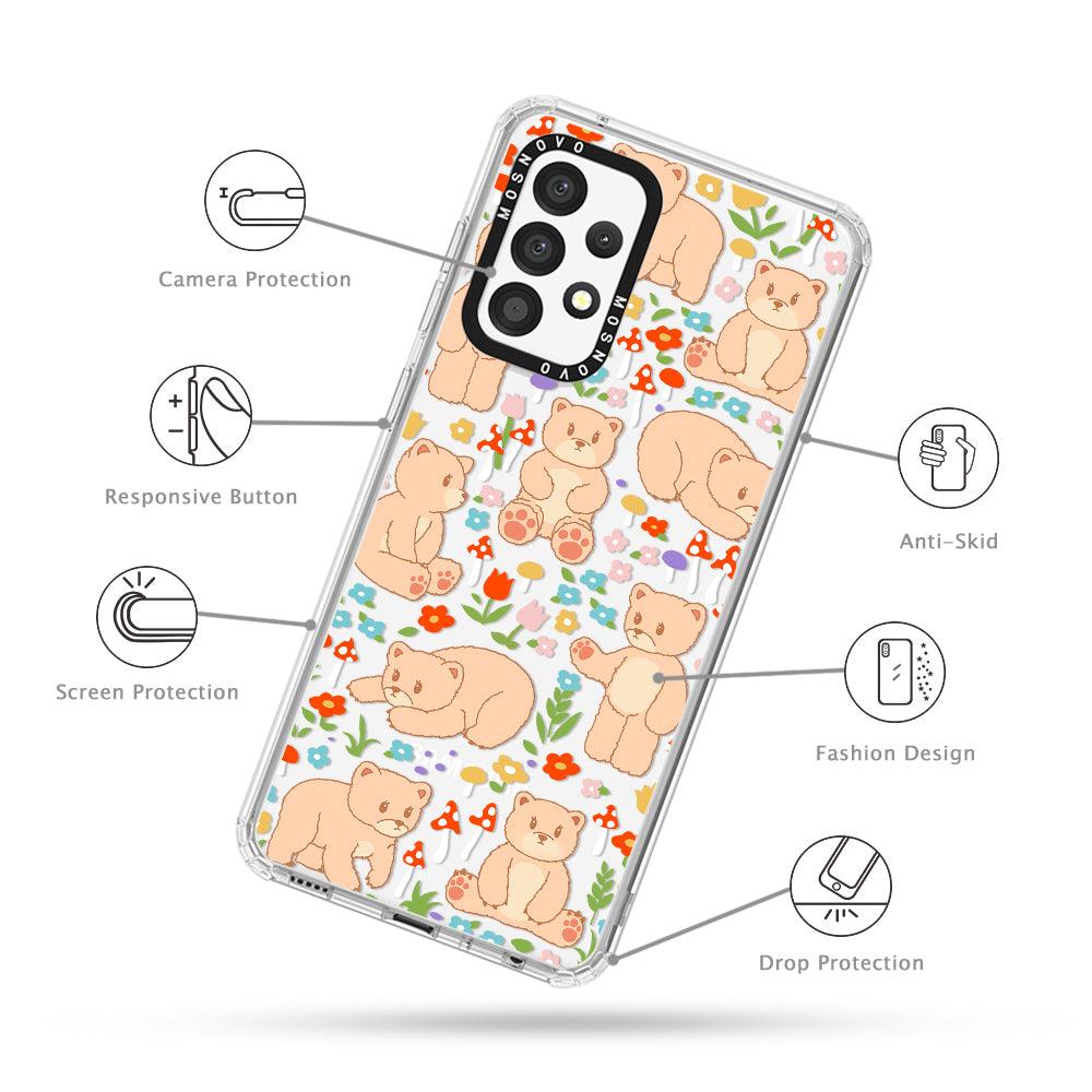 Cute Bear Phone Case - Samsung Galaxy A52 & A52s Case - MOSNOVO