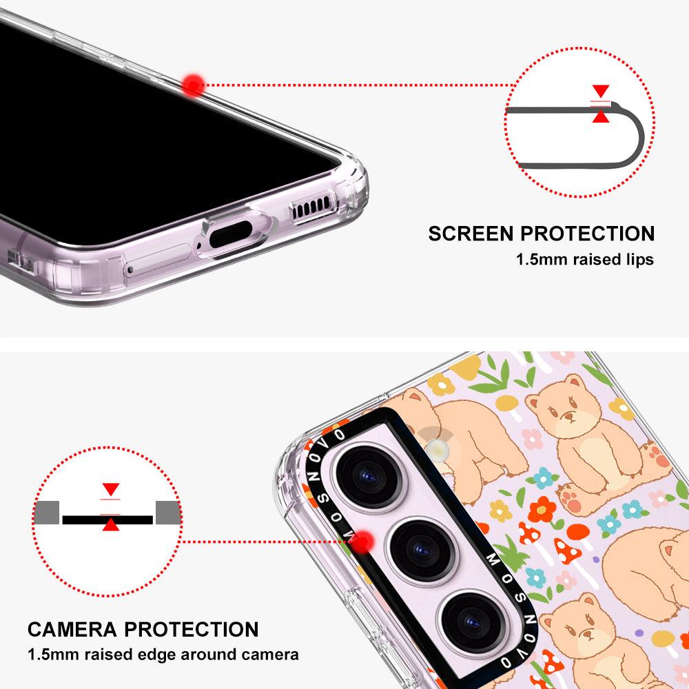 Cute Bear Phone Case - Samsung Galaxy S23 Case - MOSNOVO