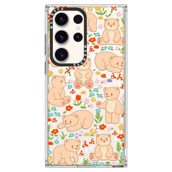 Cute Flower Cool Bear Shockproof Case For Samsung S23 Ultra S22
