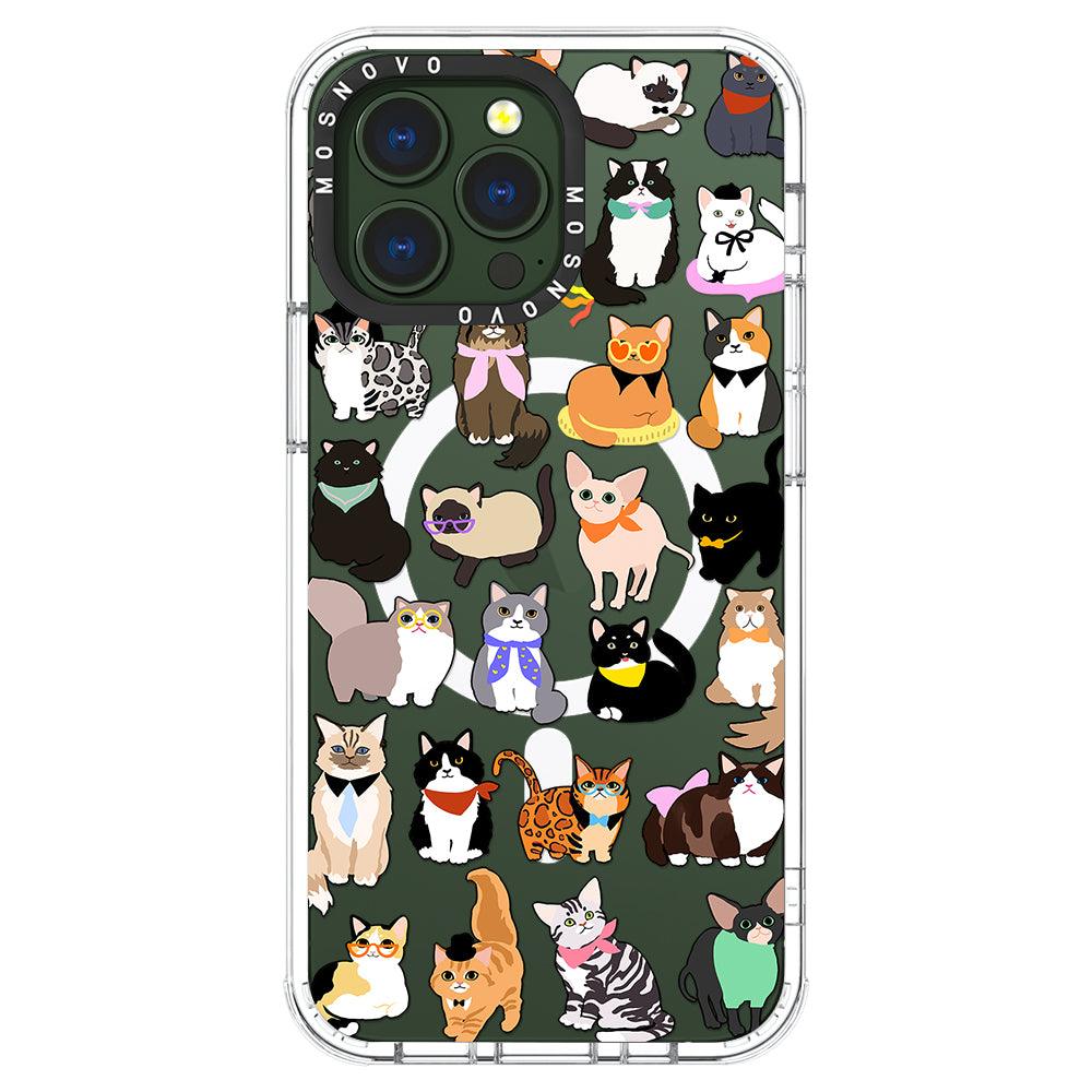 Cute Cat Phone Case - iPhone 13 Pro Case - MOSNOVO