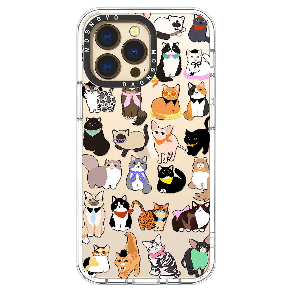 Cute Cat Phone Case - iPhone 13 Pro Case - MOSNOVO
