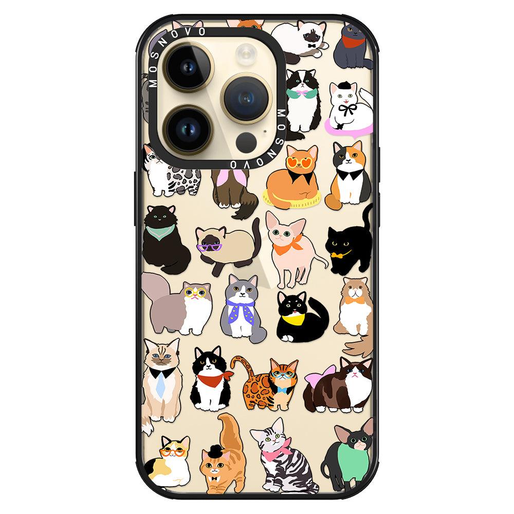 Cute Cat Phone Case - iPhone 14 Pro Case - MOSNOVO