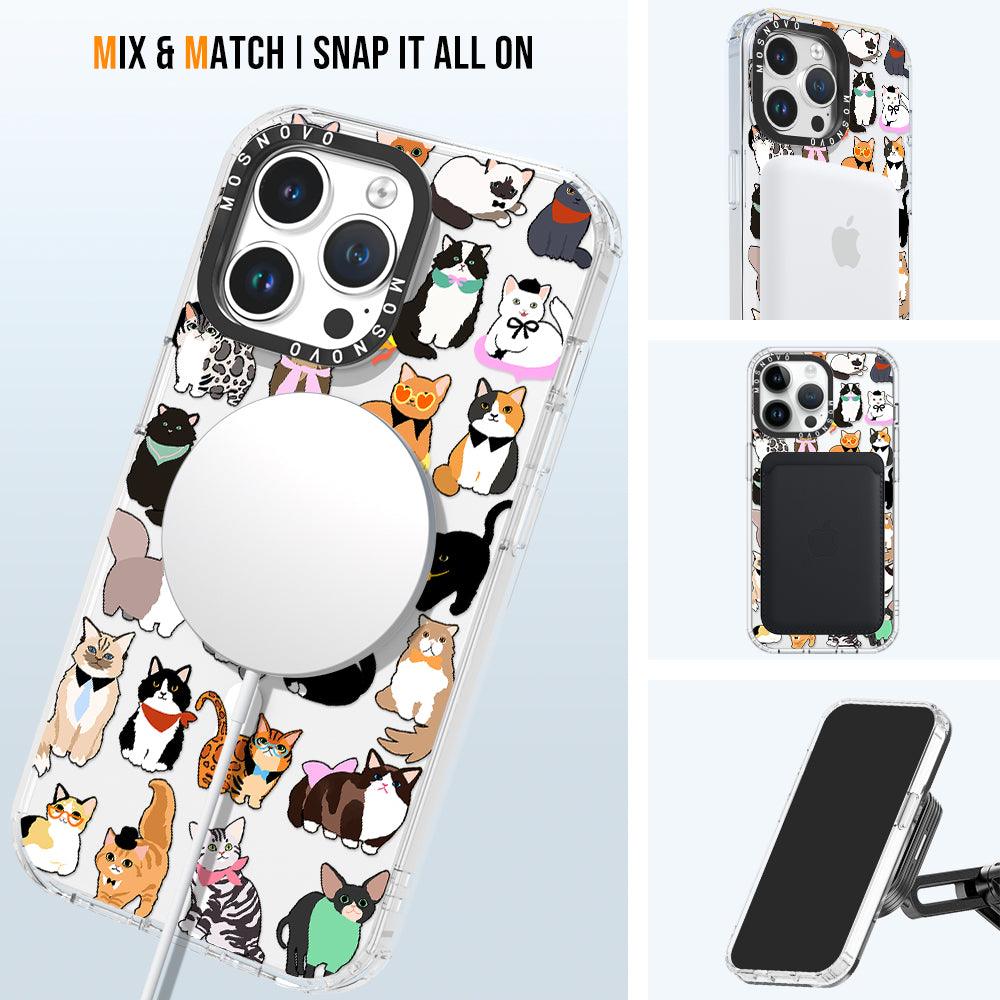 Cute Cat Phone Case - iPhone 14 Pro Max Case - MOSNOVO
