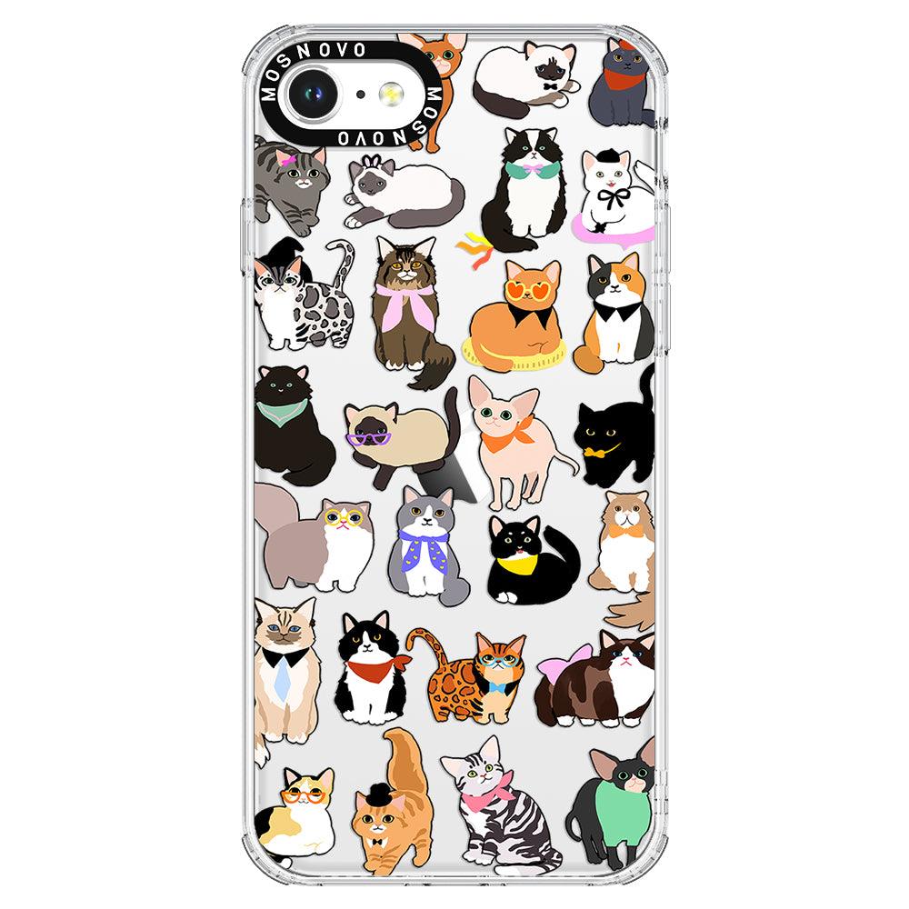 Cute Cat Phone Case - iPhone 7 Case - MOSNOVO