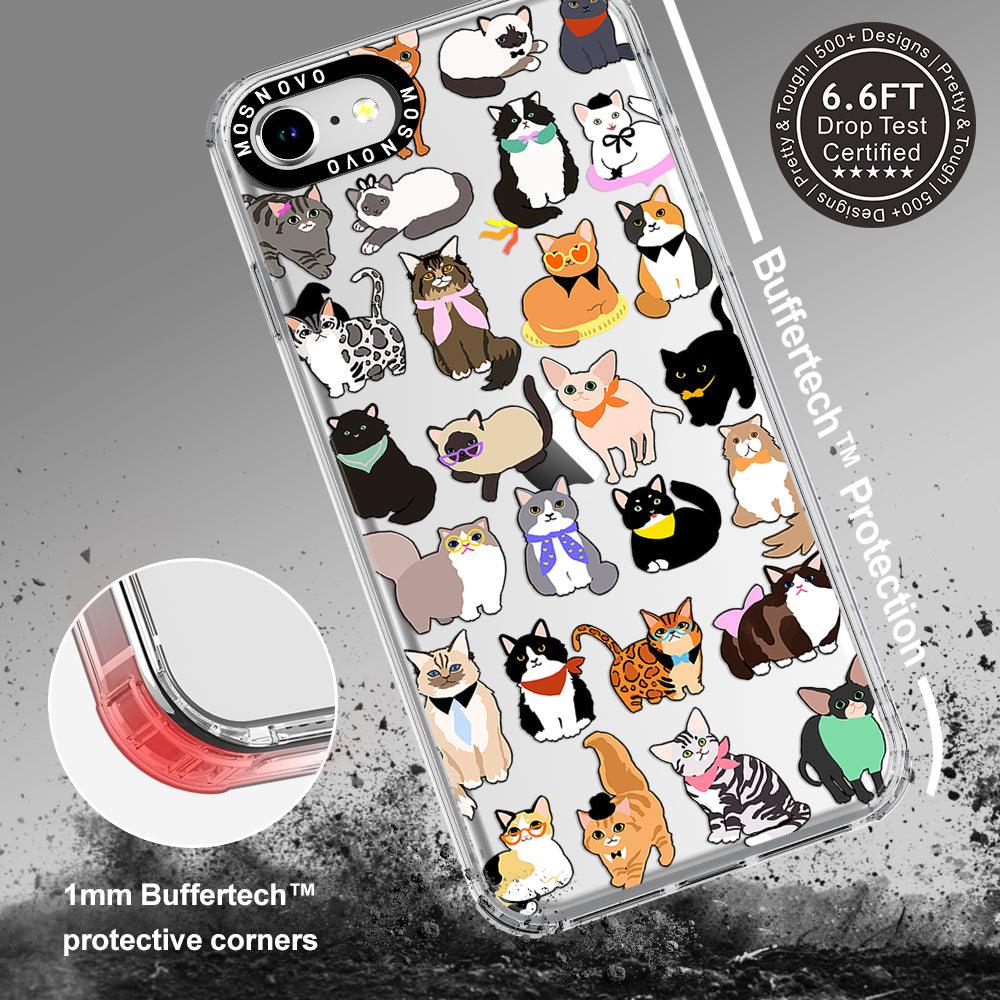 Cute Cat Phone Case - iPhone 7 Case - MOSNOVO