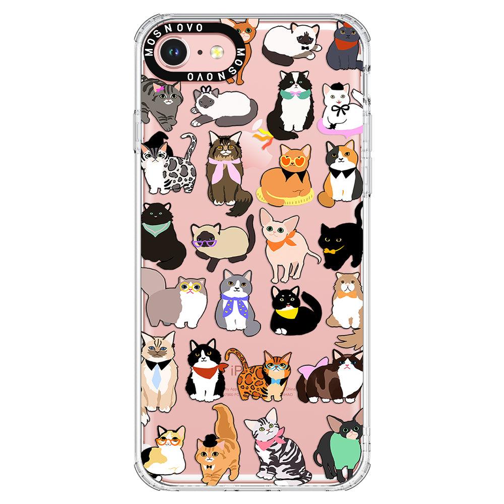 Cute Cat Phone Case - iPhone 8 Case - MOSNOVO