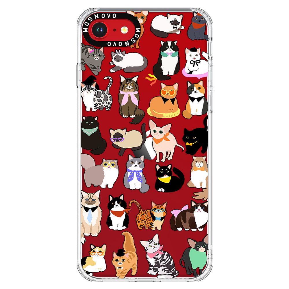 Cute Cat Phone Case - iPhone SE 2020 Case - MOSNOVO