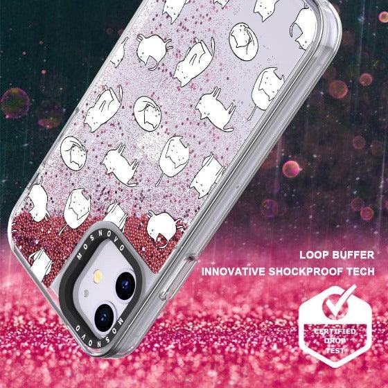 Cute Cats Glitter Phone Case - iPhone 11 Case - MOSNOVO