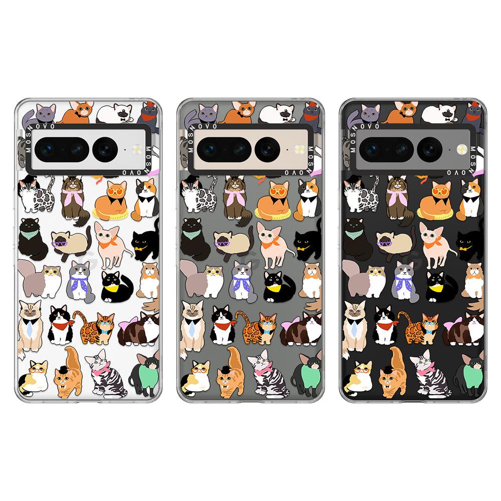 Cute Cats Phone Case - Google Pixel 7 Pro Case - MOSNOVO