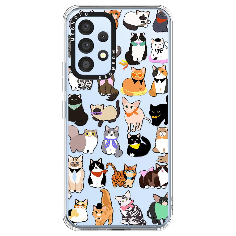 Cute Cats Phone Case - Samsung Galaxy A53 Case - MOSNOVO