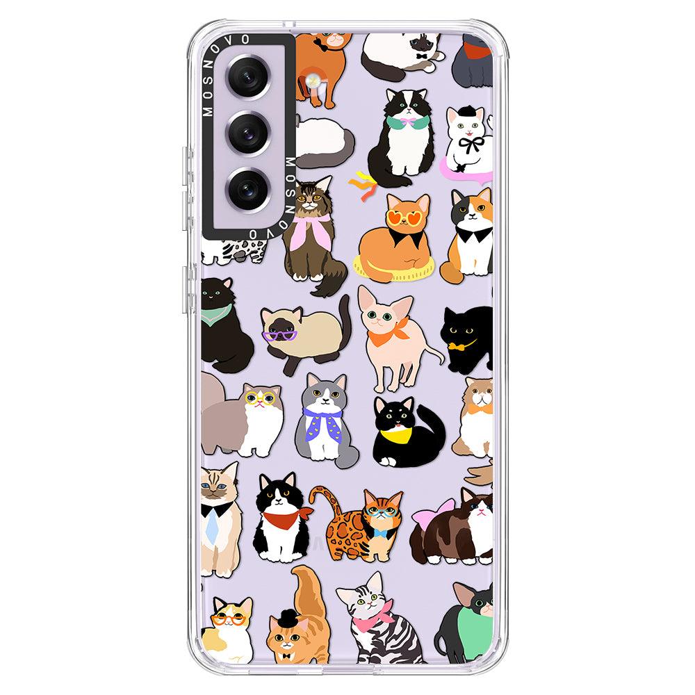Cute Cats Phone Case - Samsung Galaxy S21 FE Case - MOSNOVO
