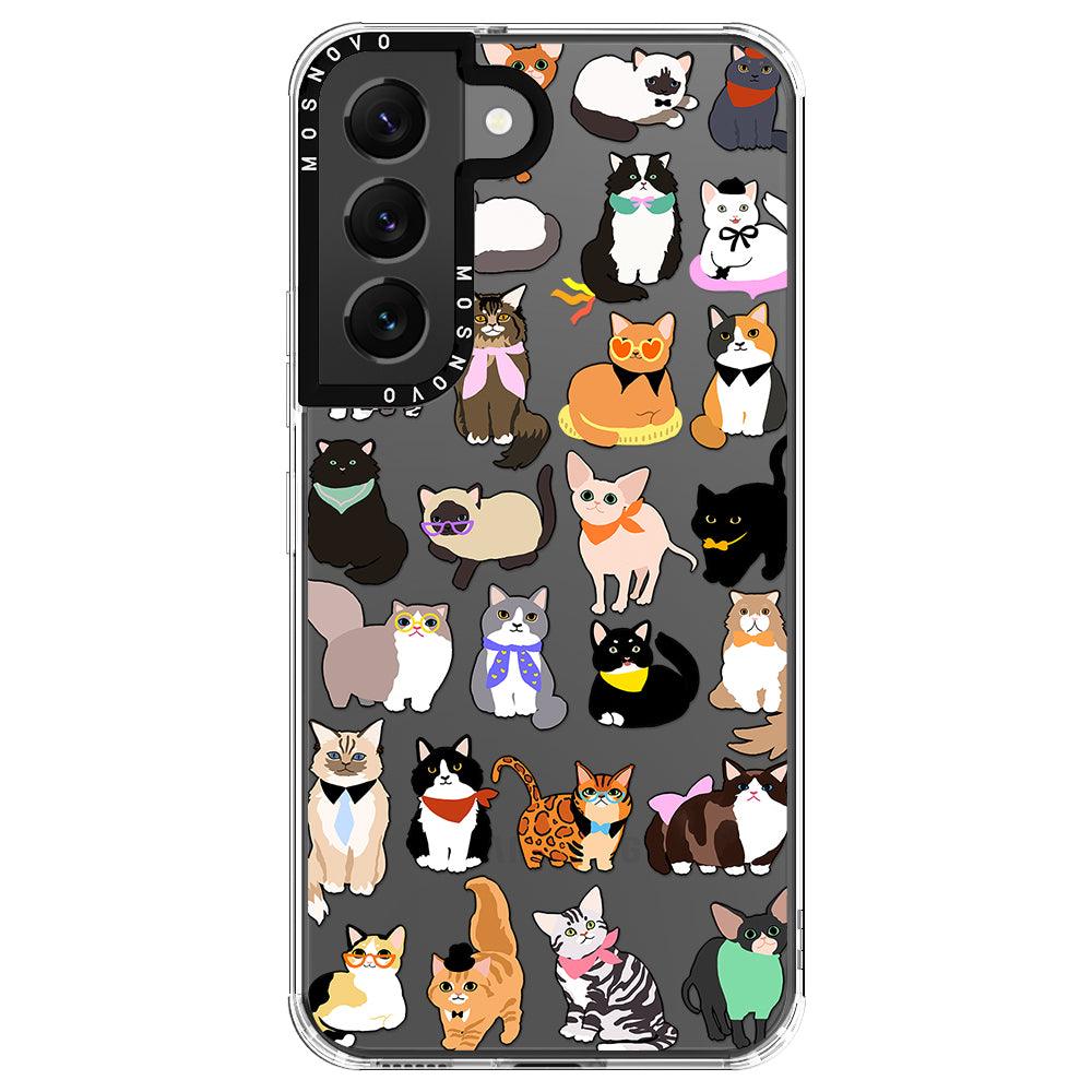 Cute Cats Phone Case - Samsung Galaxy S22 Case - MOSNOVO