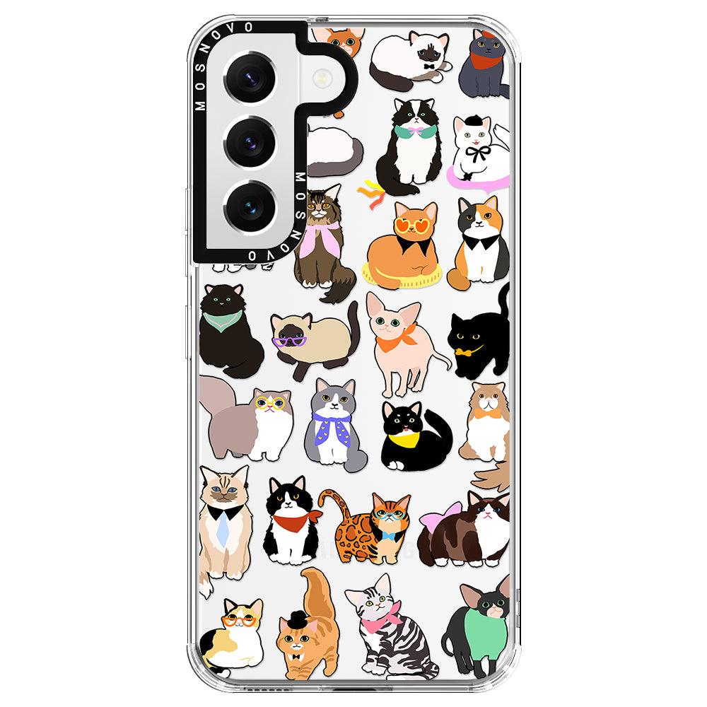 Cute Cats Phone Case - Samsung Galaxy S22 Case - MOSNOVO