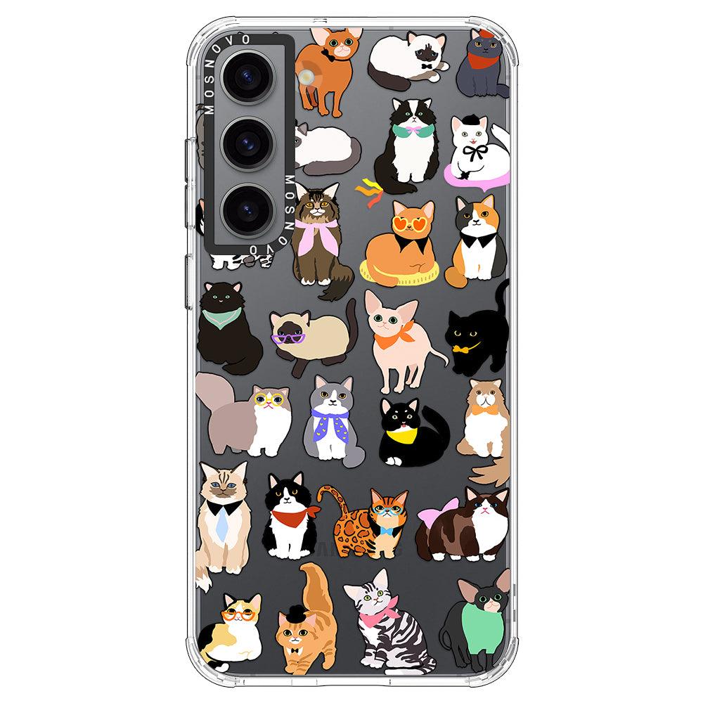 Cute Cats Phone Case - Samsung Galaxy S23 Plus Case - MOSNOVO