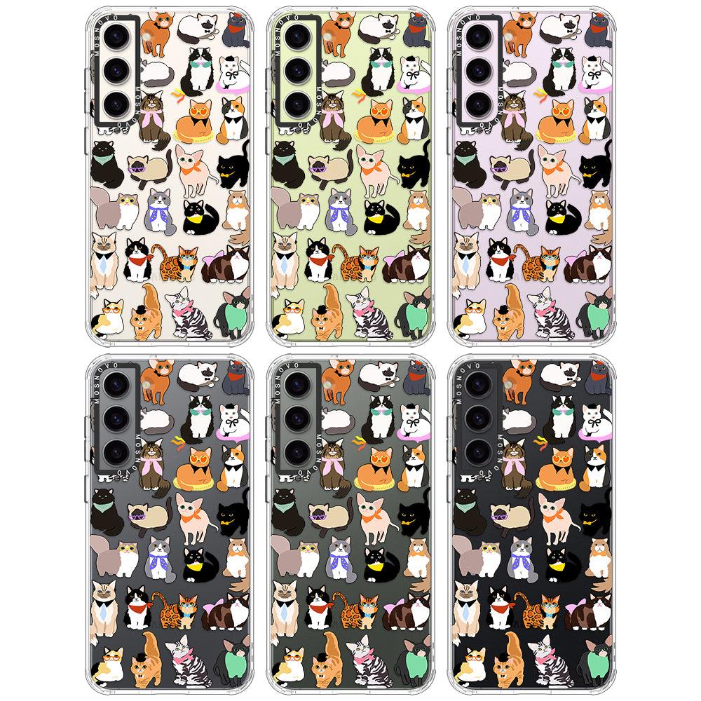 Cute Cats Phone Case - Samsung Galaxy S23 Plus Case - MOSNOVO