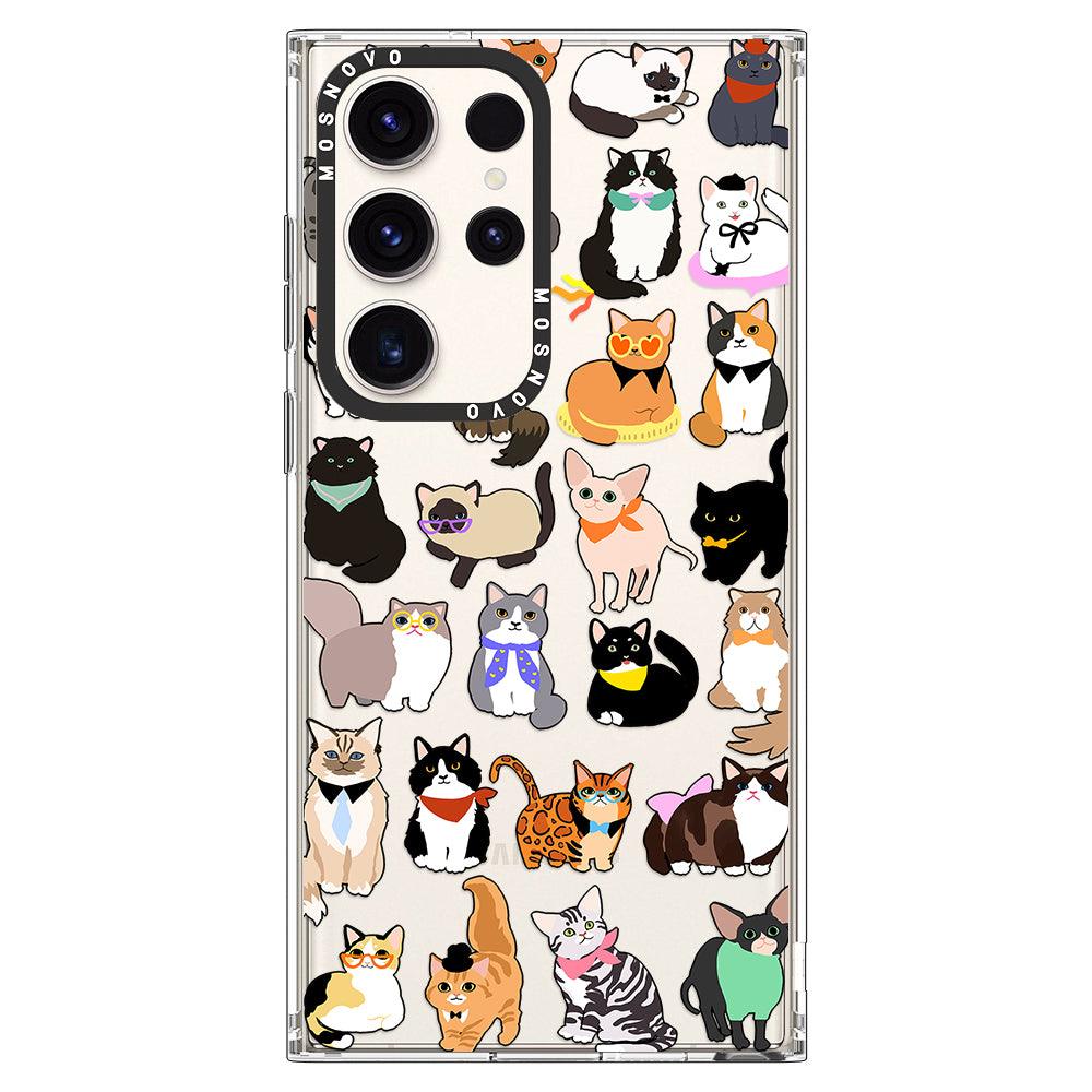 Cute Cats Phone Case - Samsung Galaxy S23 Ultra Case - MOSNOVO