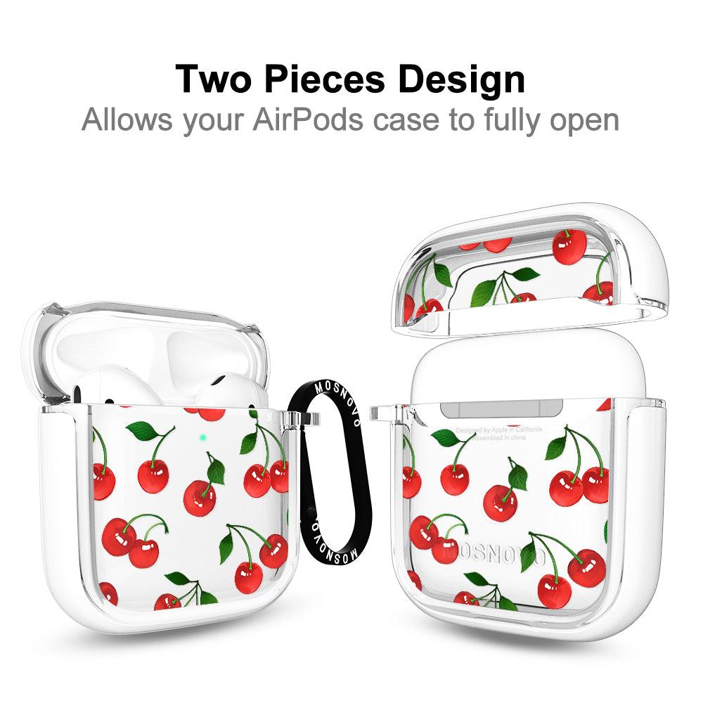 Poppy Cherry AirPods 1/2 Case - MOSNOVO