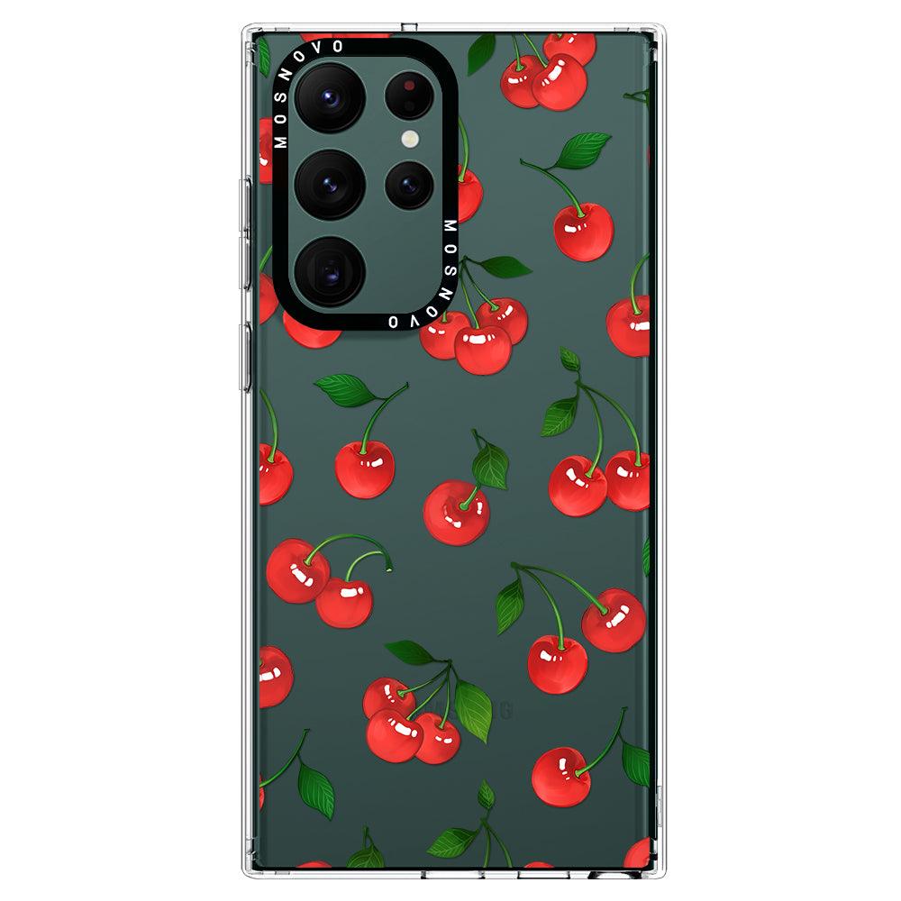 Cute Cherry Phone Case - Samsung Galaxy S22 Ultra Case - MOSNOVO