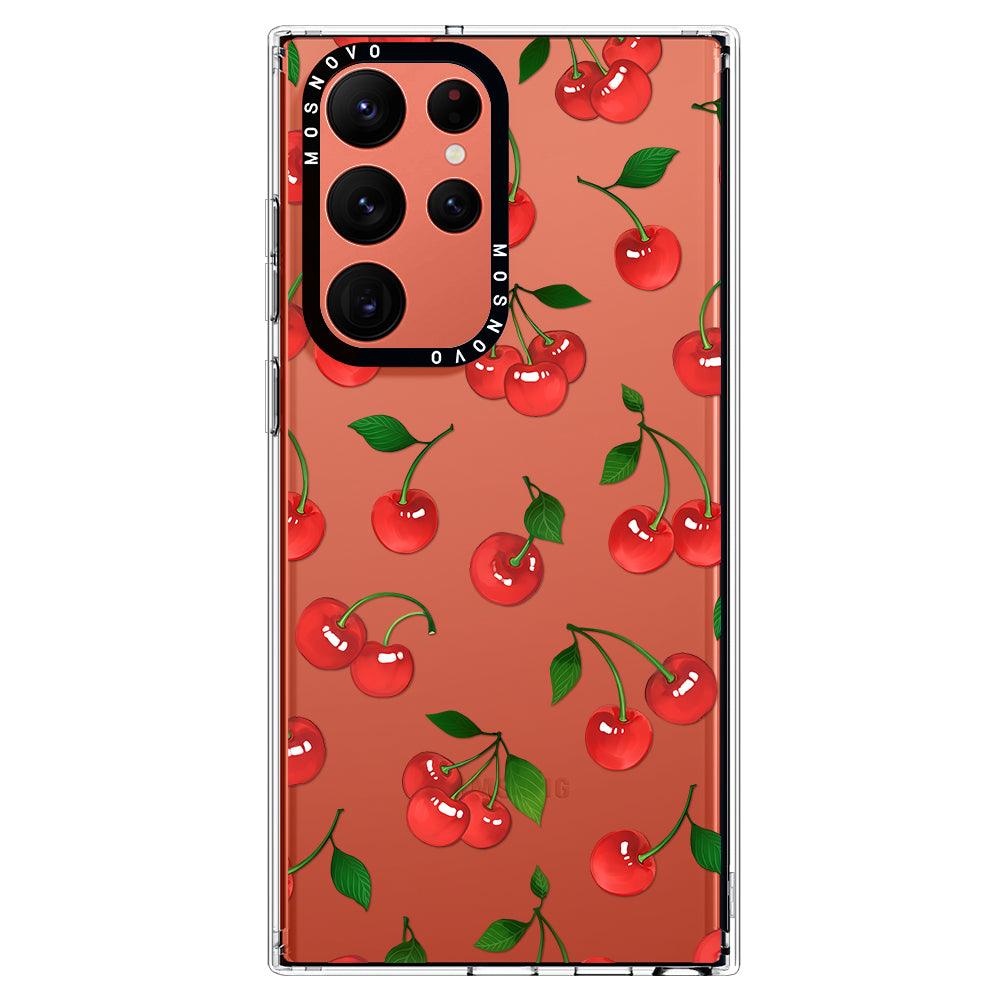 Cute Cherry Phone Case - Samsung Galaxy S22 Ultra Case - MOSNOVO