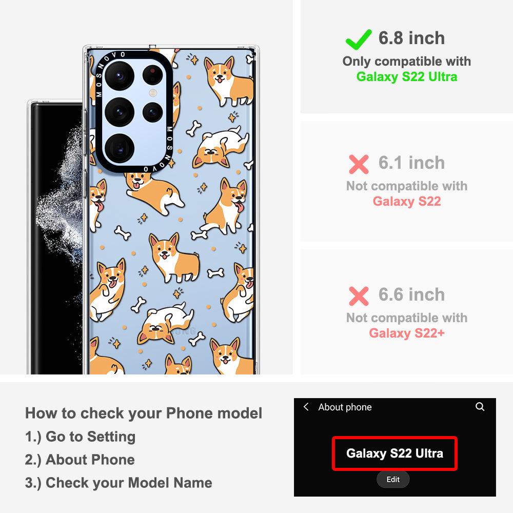 Cute Corgi Phone Case - Samsung Galaxy S22 Ultra Case - MOSNOVO