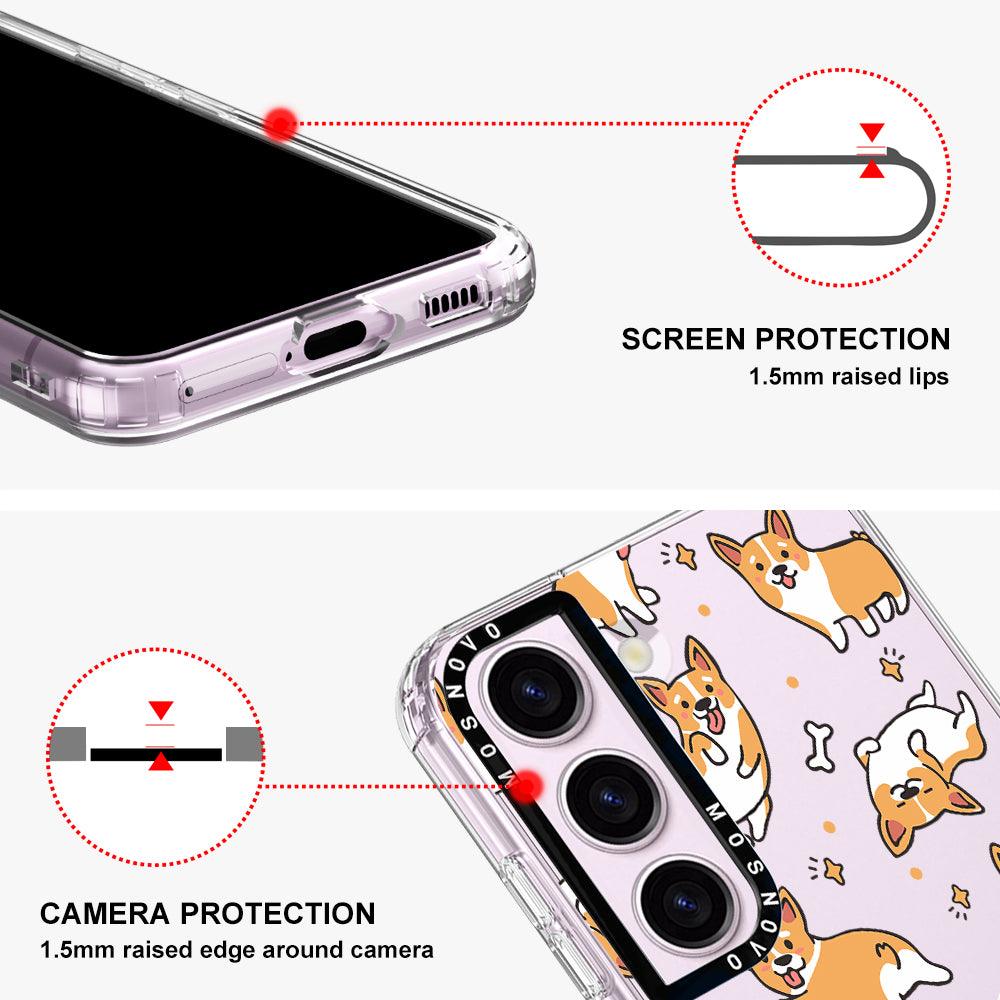 Cute Corgi Phone Case - Samsung Galaxy S23 Case - MOSNOVO