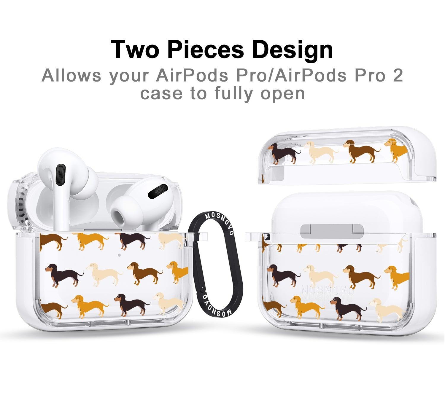 Cute Dachshund AirPods Pro 2 Case (2nd Generation) - MOSNOVO