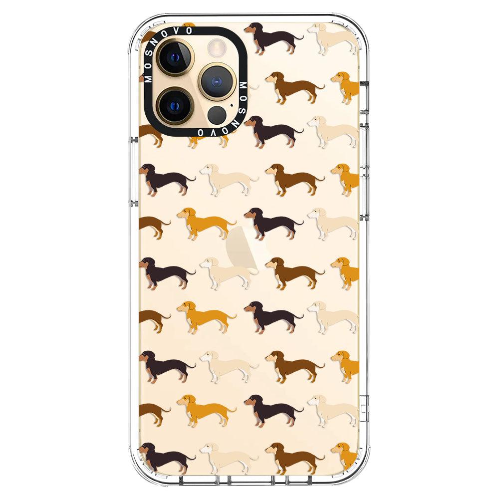 Cute Dachshund Phone Case - iPhone 12 Pro Case - MOSNOVO