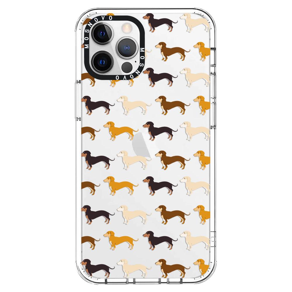 Cute Dachshund Phone Case - iPhone 12 Pro Max Case - MOSNOVO