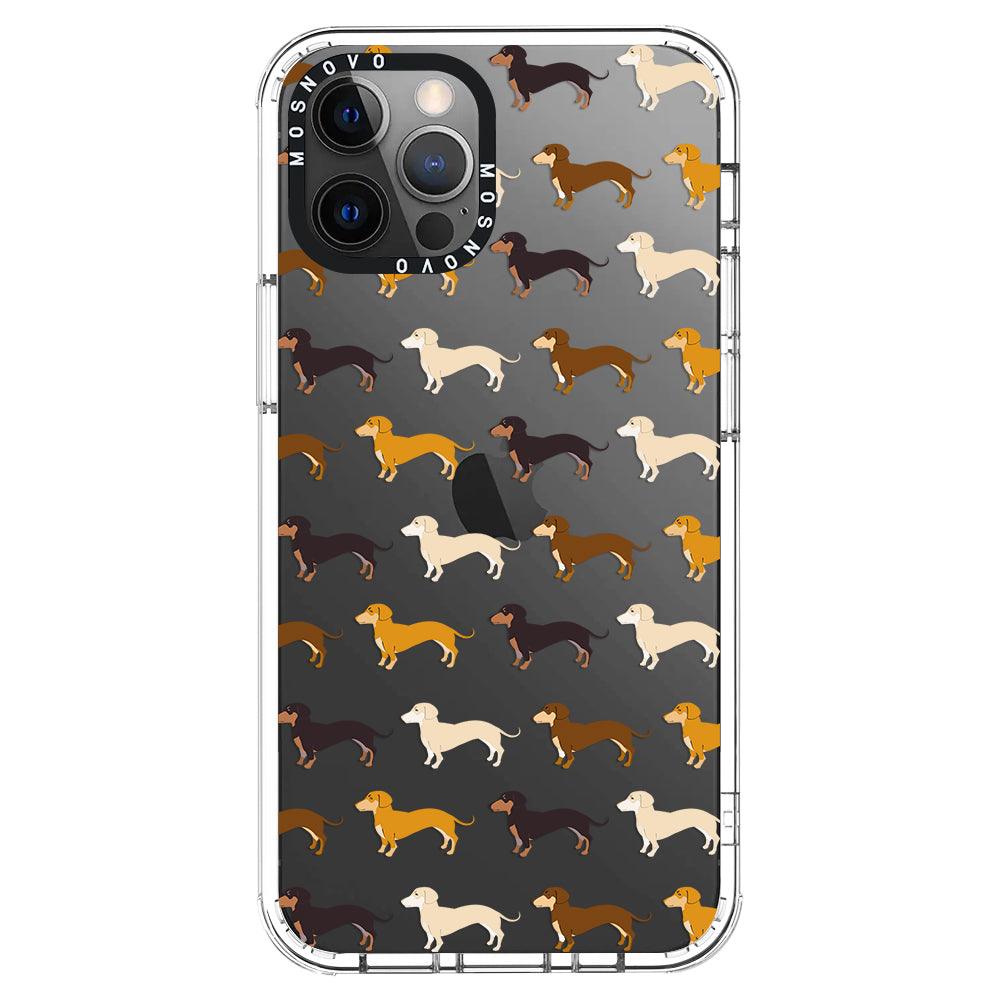 Cute Dachshund Phone Case - iPhone 12 Pro Max Case - MOSNOVO