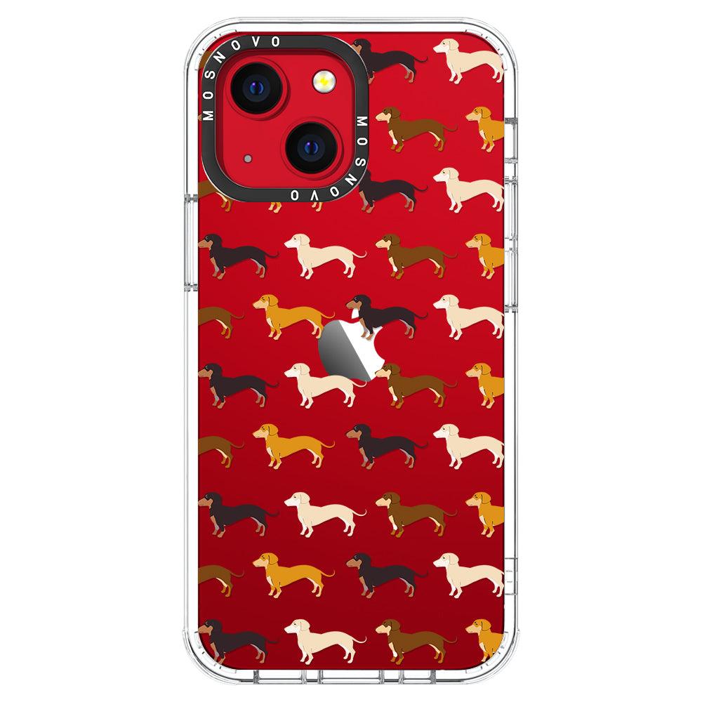 Cute Dachshund Phone Case - iPhone 13 Case - MOSNOVO