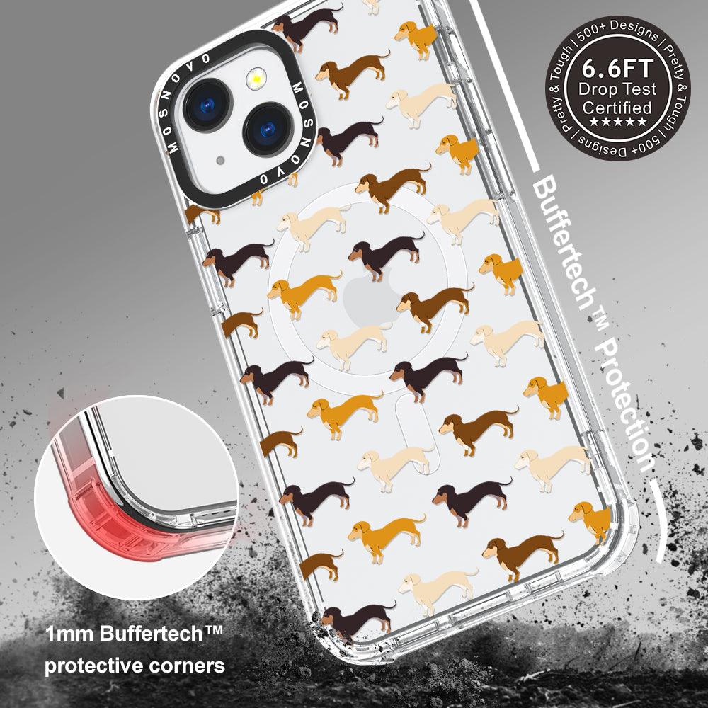 Cute Dachshund Phone Case - iPhone 13 Case - MOSNOVO