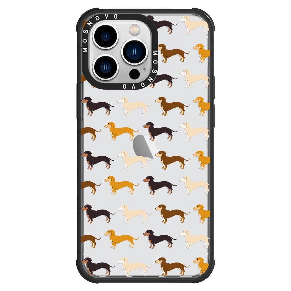 Cute Dachshund Phone Case - iPhone 13 Pro Case - MOSNOVO