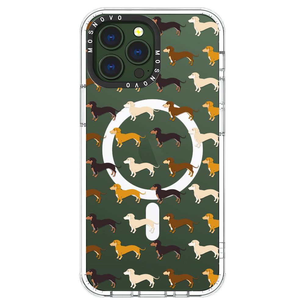 Cute Dachshund Phone Case - iPhone 13 Pro Max Case - MOSNOVO