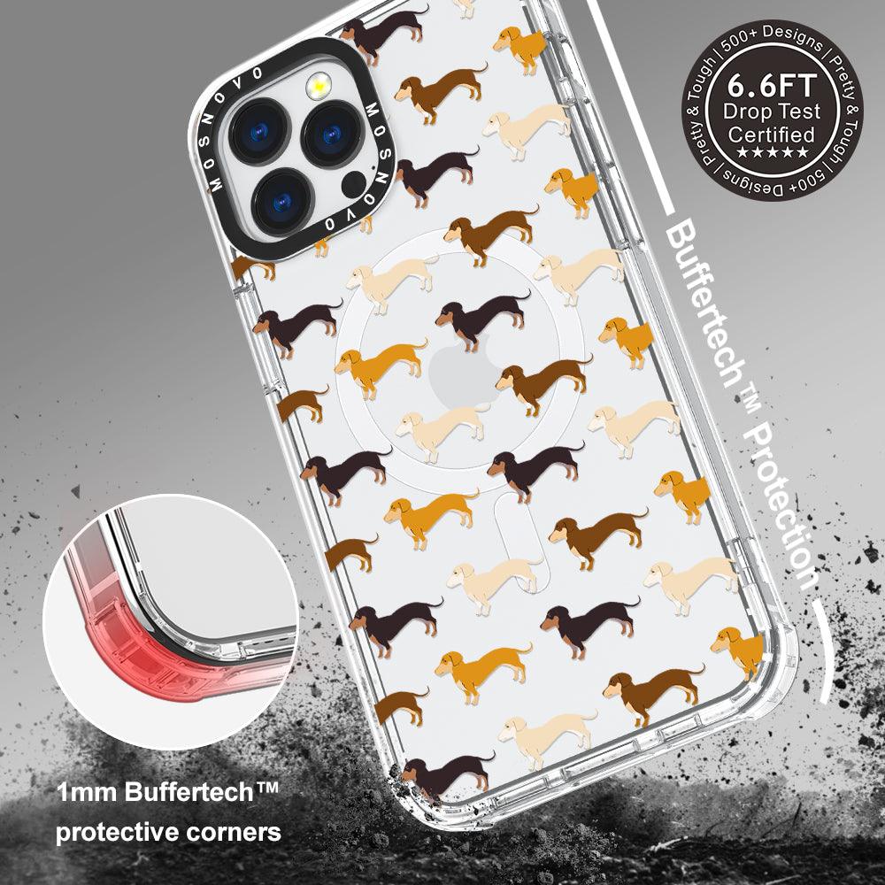 Cute Dachshund Phone Case - iPhone 13 Pro Max Case - MOSNOVO