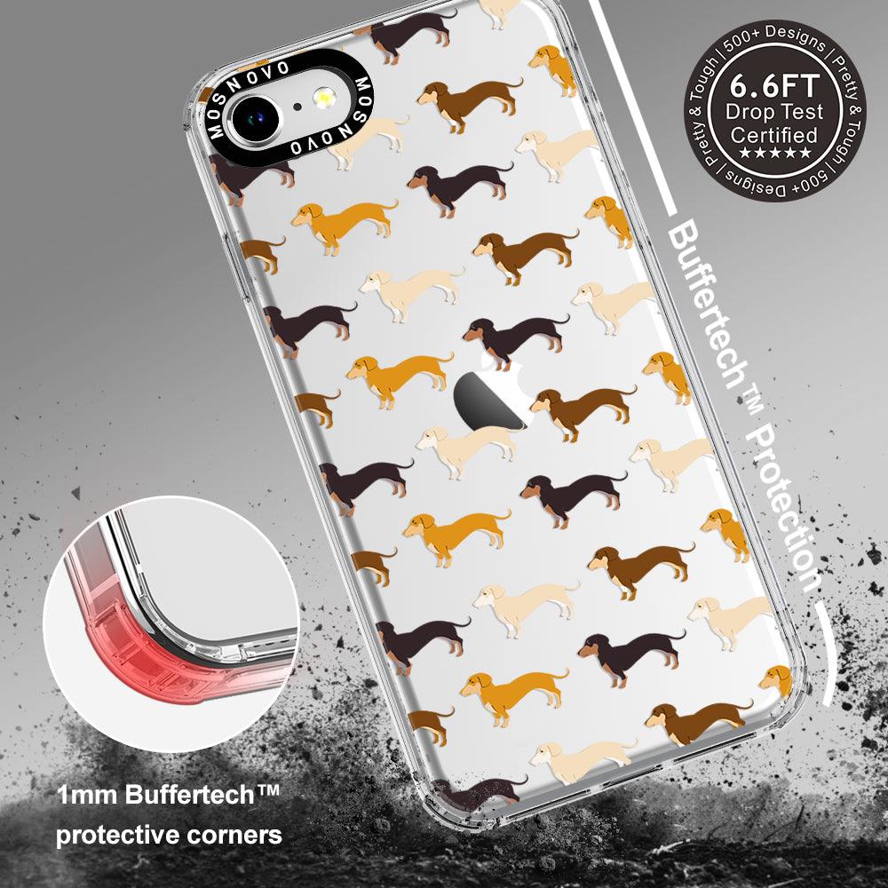 Cute Dachshund Phone Case - iPhone 7 Case - MOSNOVO