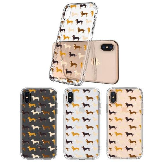 Cute Dachshund Phone Case - iPhone XS Case - MOSNOVO
