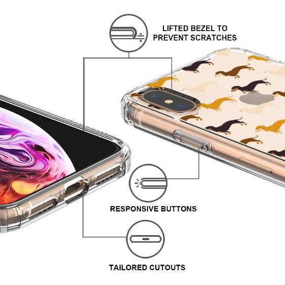 Cute Dachshund Phone Case - iPhone XS Case - MOSNOVO