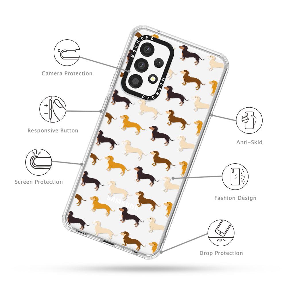 Cute Dachshund Phone Case - Samsung Galaxy A52 & A52s Case - MOSNOVO