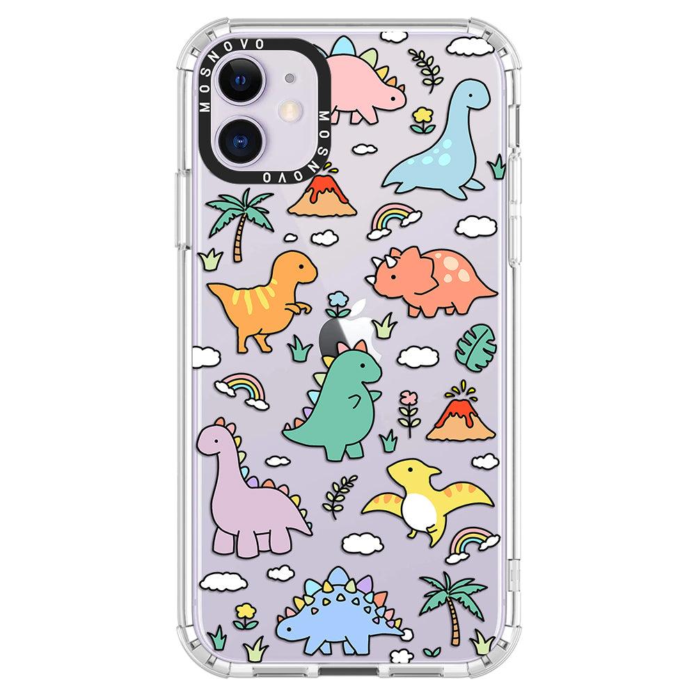 Cute Dinosaur World Phone Case - iPhone 11 Case - MOSNOVO