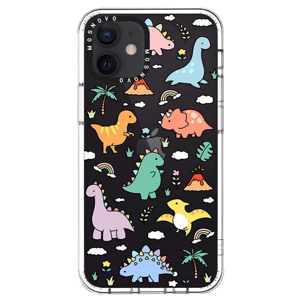 Cute Dinosaur World Phone Case - iPhone 12 Case - MOSNOVO