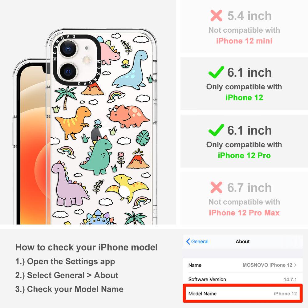Cute Dinosaur World Phone Case - iPhone 12 Case - MOSNOVO