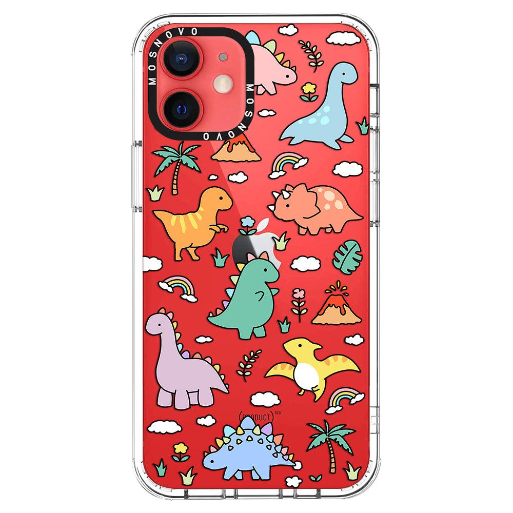 Cute Dinosaur World Phone Case - iPhone 12 Mini Case - MOSNOVO